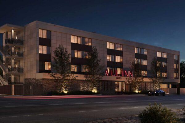 Exterior View of All Inn Hotel in Denver, Colorado